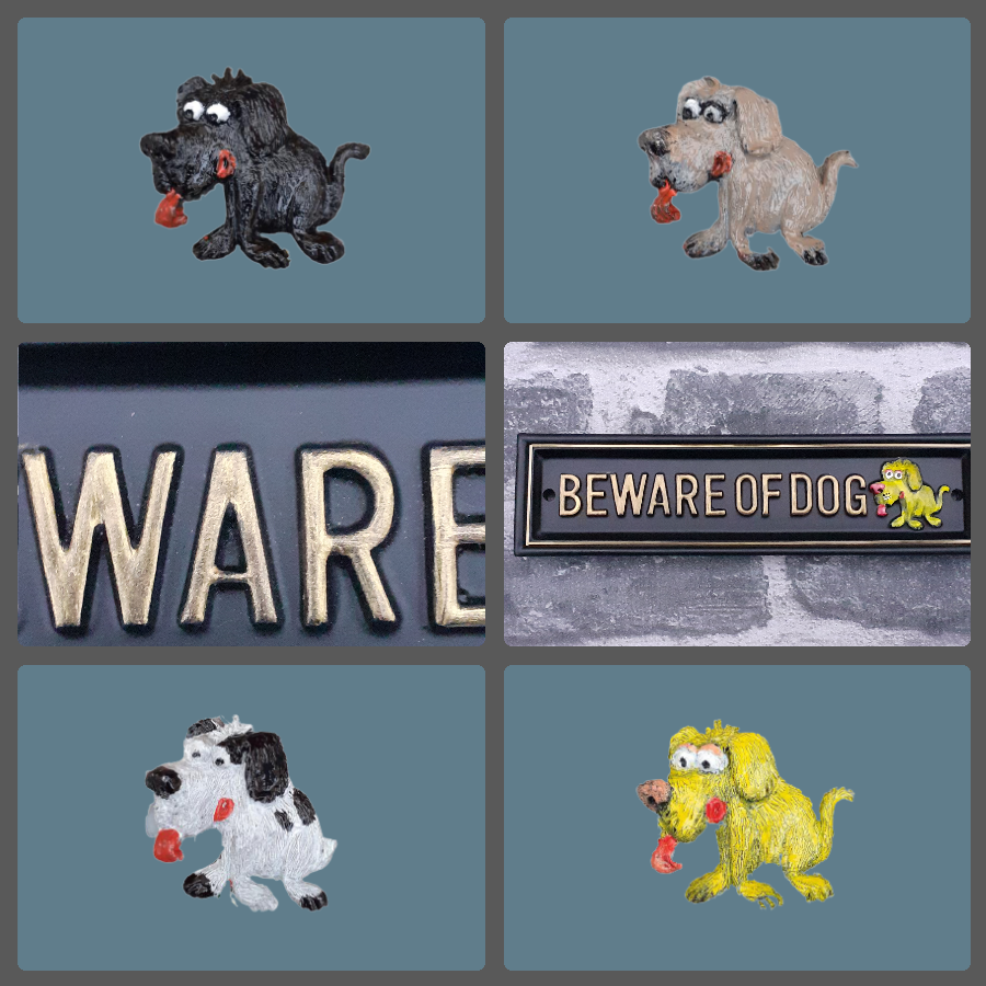 RECTANGLE.4 Beware of the Dog 210mm x 55mm - Image 3
